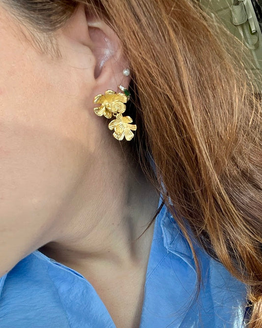 Virgina Vintage Flower Earrings