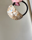 Marble Ponytail Hair Tie