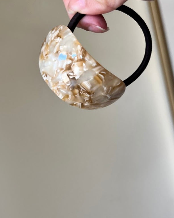 Marble Ponytail Hair Tie