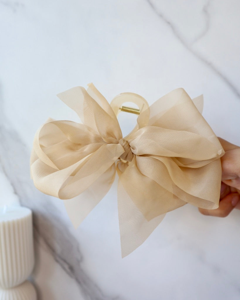 Tulle Bow Hair Clip