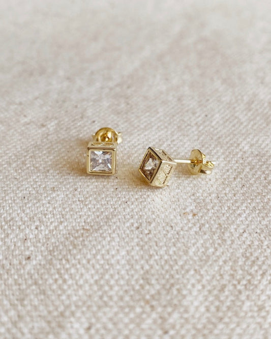 London Square Stud Earrings