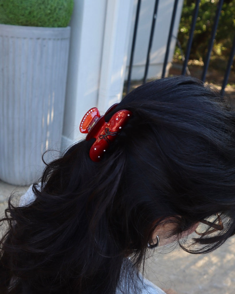 Red Valentine Hair Clip