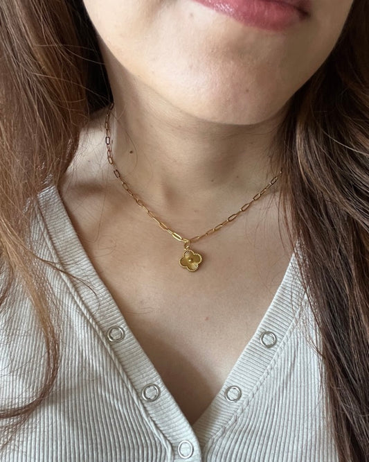 Gold Clover Necklace