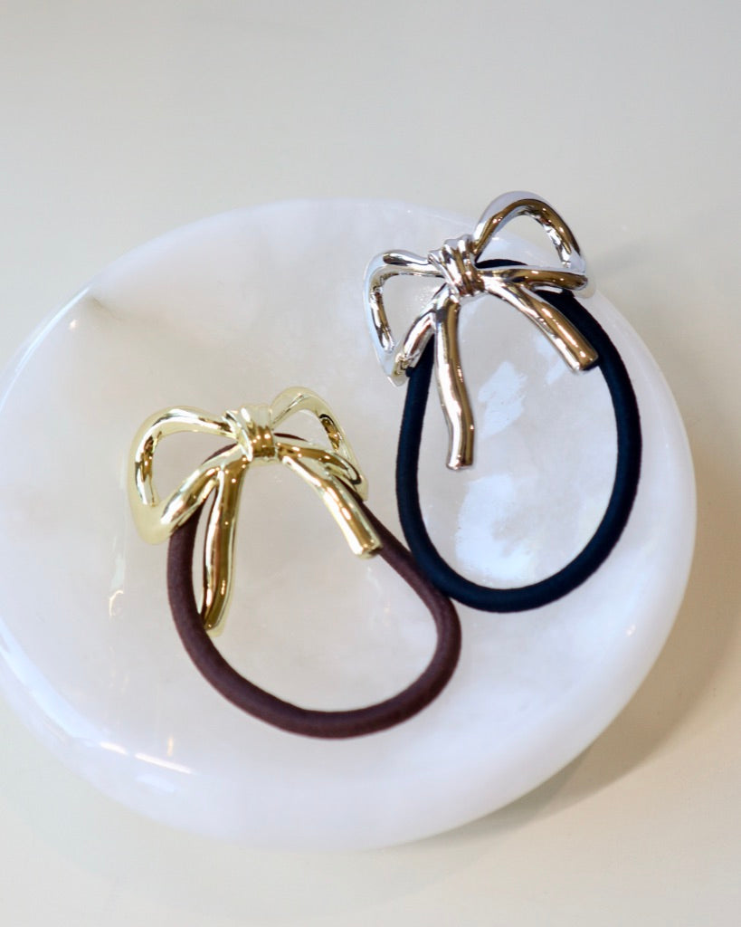 Dainty Bow Ponytail Hair Tie