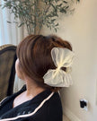 Sheer Ivory Bow Clip (LAST ONE)