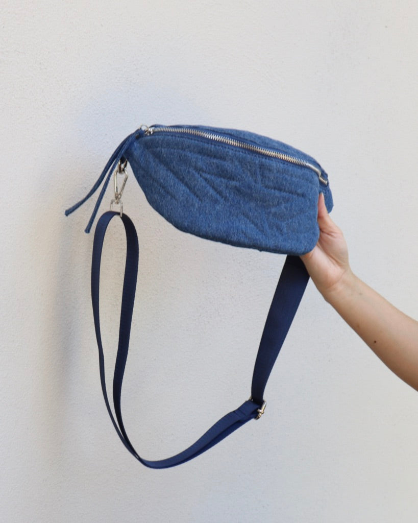 Star Denim Fanny Bag