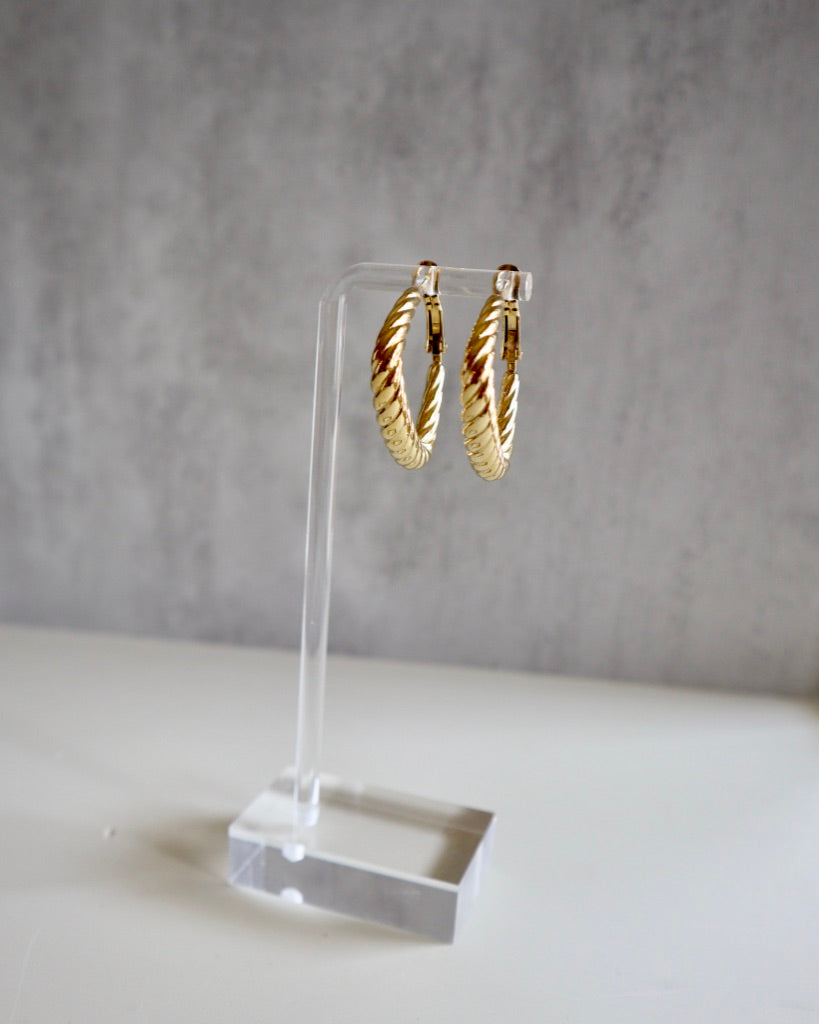 Selena Triangle Hoops Earrings