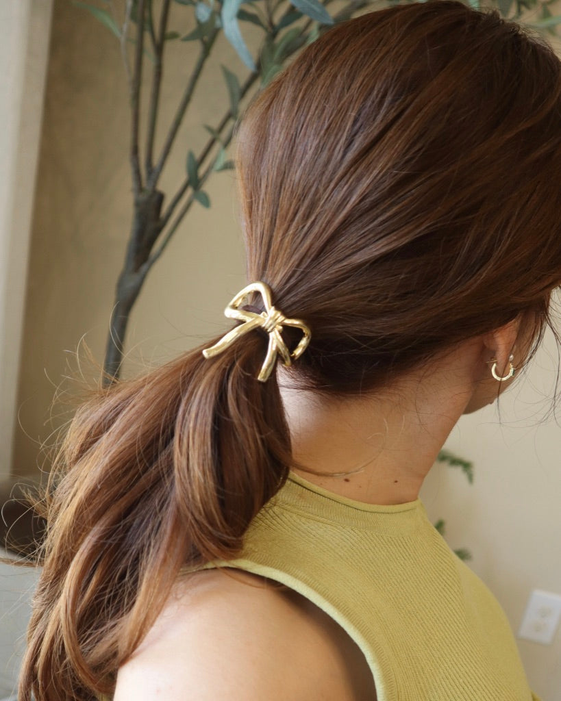 Dainty Bow Ponytail Hair Tie