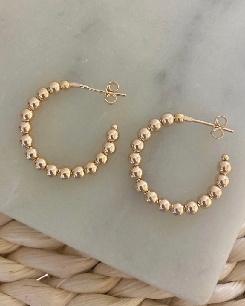 Ava Small Beaded Earrings