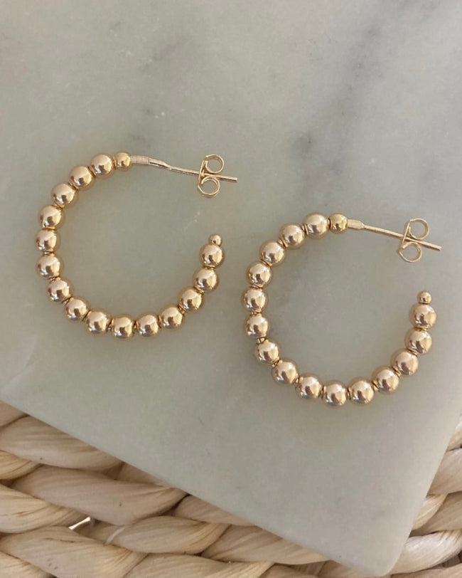 Ava Small Beaded Earrings