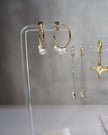 Donna Three Pearl Earrings