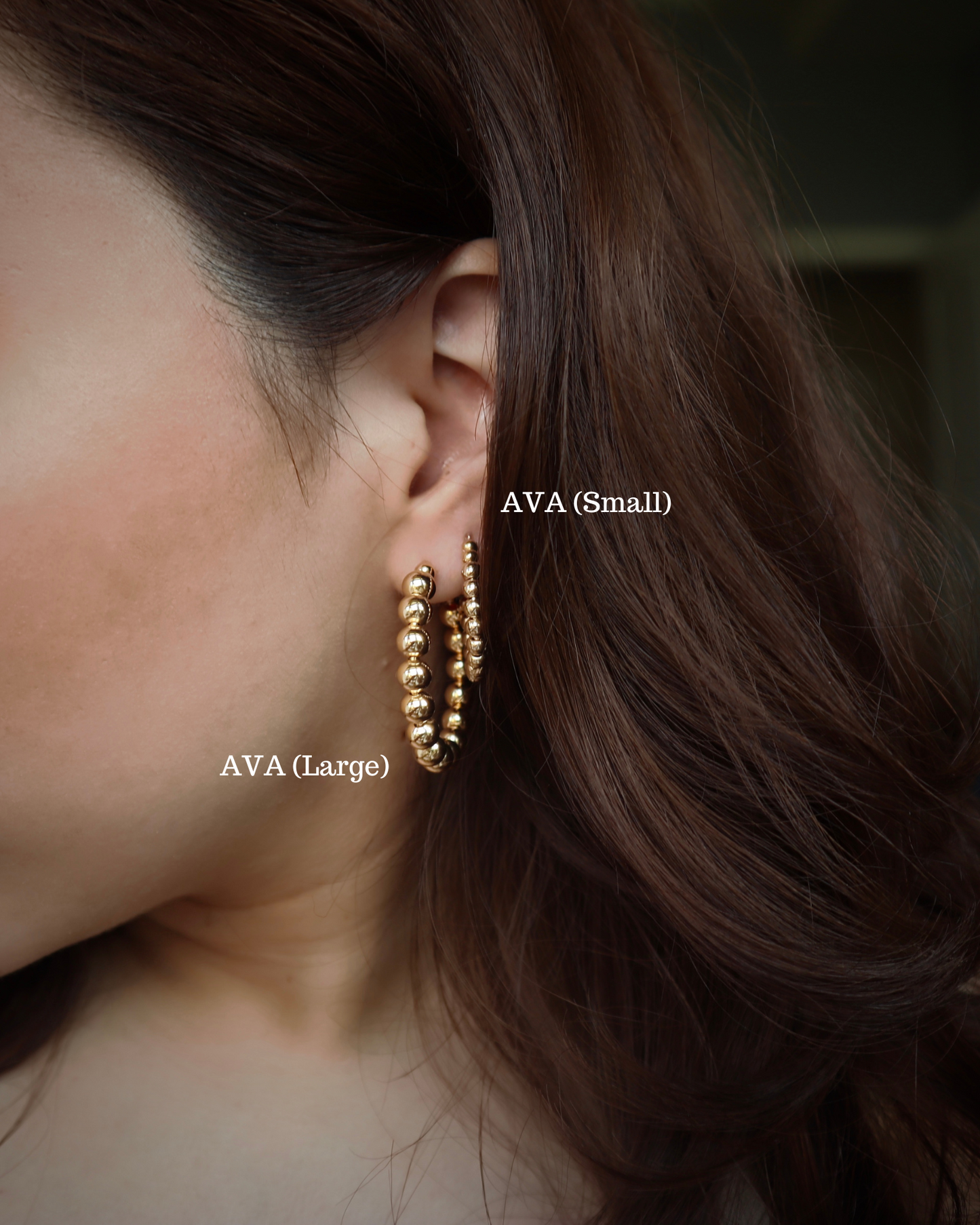 Ava Small Beaded Earrings