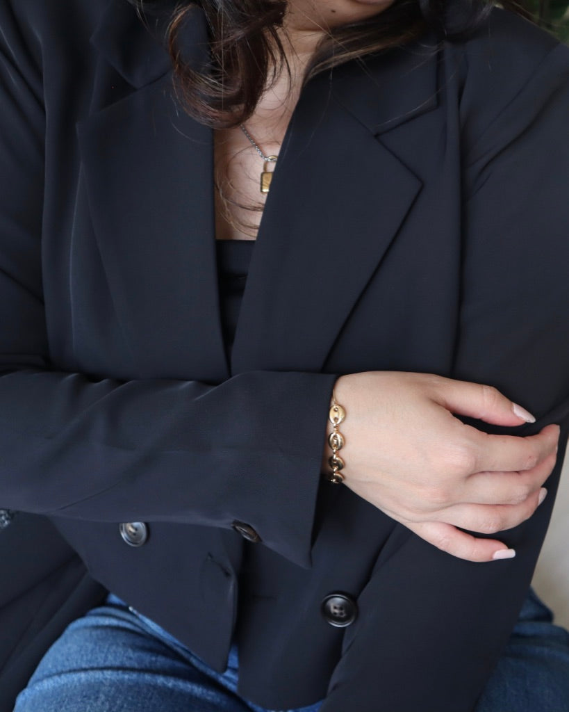 Mariner Coffee Chain Adjustable Bracelet