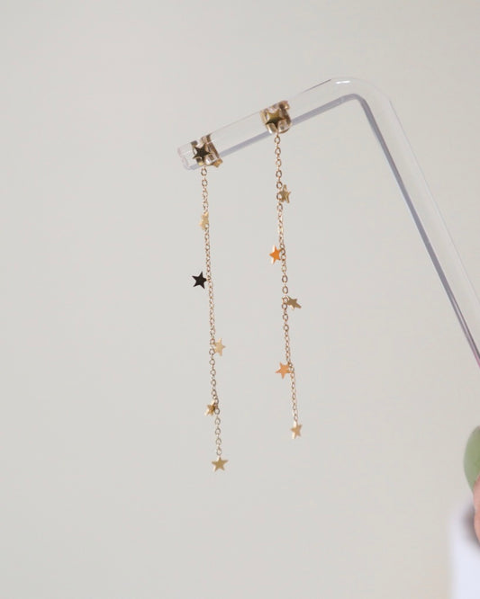 Starry Long Dangle Earrings