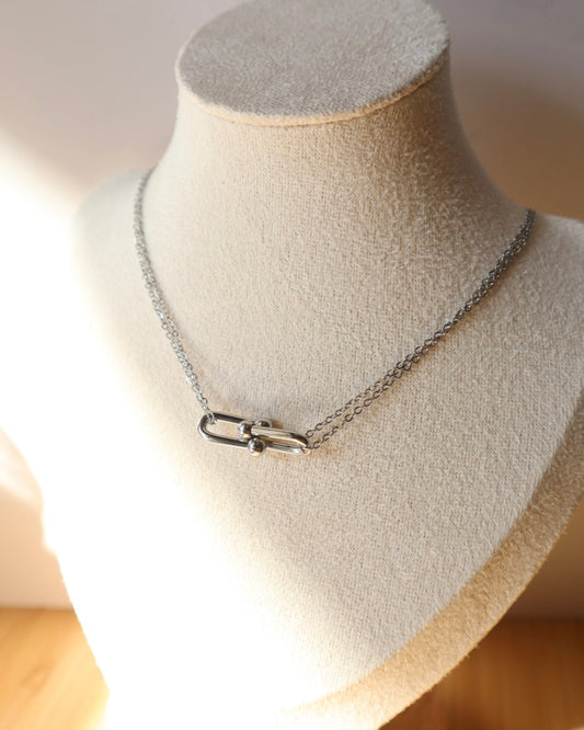 Silver U- Link Necklace