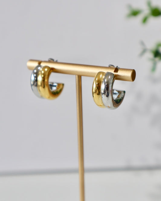 Rogan Two Toned Earrings