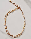 Liza Paperclip Gold Link Necklace