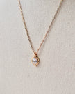 Glass Rock Gold Necklace