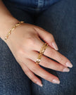 Allie Chain Link Gold Ring