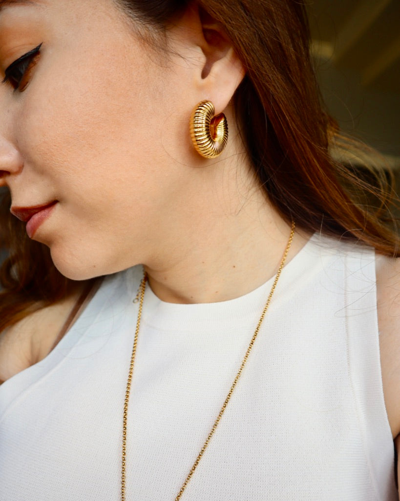 Azalea Chunky Hoops