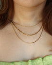 Ailee 3 Layer Paperclip Necklace