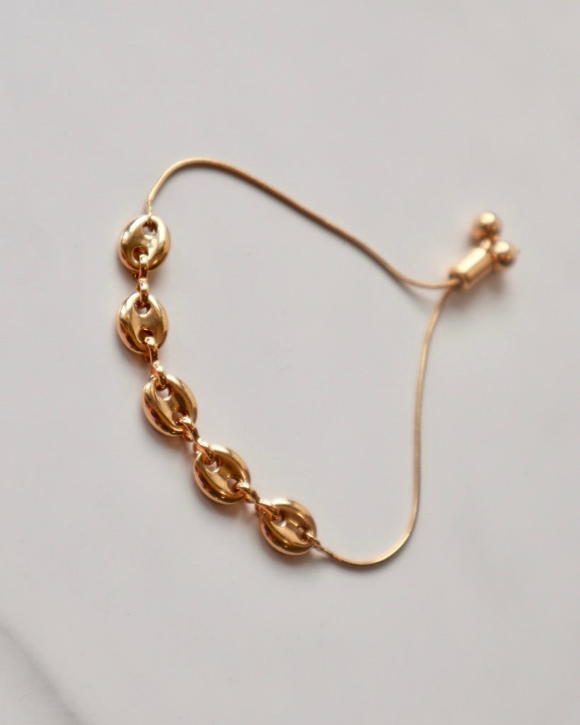 Mariner Coffee Chain Adjustable Bracelet
