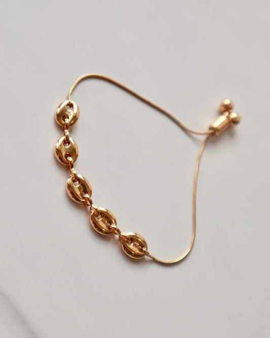 Mariner Coffee Chain Adjustable Bracelet